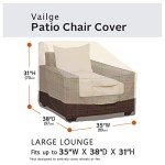 Large Waterproof Patio Chair Covers - 2 Pack
