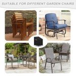 Waterproof Stacking Garden Chair Covers, 420D Oxford