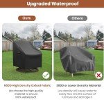 2-Pack Waterproof Swivel Chair Covers, Heavy Duty