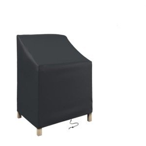 Waterproof Stackable Patio Chair Covers - Black