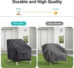 Waterproof Patio Chair Covers – Heavy Duty, 2 Pack