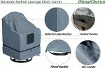 Heavy Duty Waterproof Outdoor Chair Covers - 4 Pack