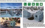 Heavy Duty Waterproof Outdoor Chair Covers - 4 Pack