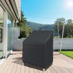 Waterproof Stackable Patio Chair Covers - Black