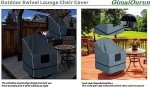 Heavy Duty Waterproof Outdoor Chair Covers - 4 Pack