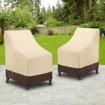 Waterproof High Back Chair Covers – 2 Pack
