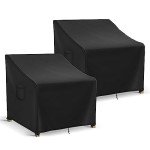 Waterproof Patio Chair Covers - 2 Pack, Black