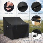 Waterproof Patio Chair Covers - 2 Pack, Black