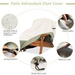 Heavy Duty Waterproof Adirondack Chair Cover, Beige