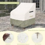Heavy Duty Waterproof Adirondack Chair Cover, Beige