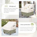Heavy Duty Waterproof Adirondack Chair Cover, Beige