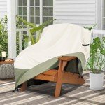 Heavy Duty Waterproof Adirondack Chair Cover, Beige
