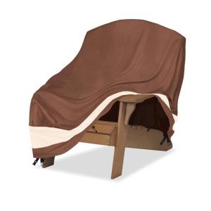 Waterproof Adirondack Chair Cover in Brown and Beige