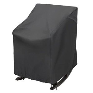 Waterproof Black Rocking Chair Cover - 27.5" x 32.5" x 39
