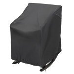 Waterproof Black Rocking Chair Cover - 27.5" x 32.5" x 39