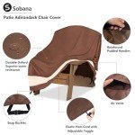 Waterproof Adirondack Chair Cover in Brown and Beige