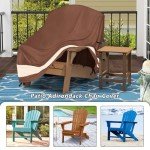 Waterproof Adirondack Chair Cover in Brown and Beige