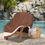 Waterproof Adirondack Chair Cover in Brown and Beige