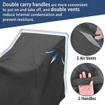 Waterproof Black Rocking Chair Cover - 27.5" x 32.5" x 39