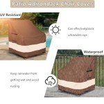 Waterproof Adirondack Chair Cover in Brown and Beige