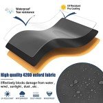 Waterproof Black Rocking Chair Cover - 27.5" x 32.5" x 39