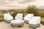 Bitubi Waterproof Beige Adirondack Chair Covers (2-Pack)