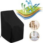 Waterproof Garden Stacking Chair Cover - 210D Oxford