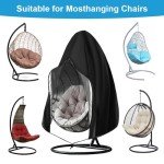 Waterproof Hanging Egg Chair Cover with Zipper