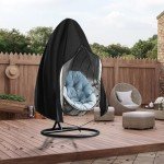 Waterproof Hanging Egg Chair Cover with Zipper