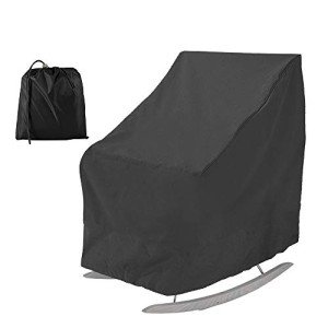 Heavy Duty Waterproof Garden Chair Cover (Black)