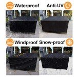 Heavy Duty Waterproof Patio Furniture Covers - Black