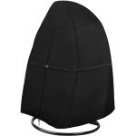 Heavy Duty Waterproof Egg Chair Cover - Black