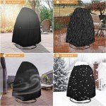 Heavy Duty Waterproof Egg Chair Cover - Black