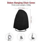 Heavy Duty Waterproof Egg Chair Cover - Black