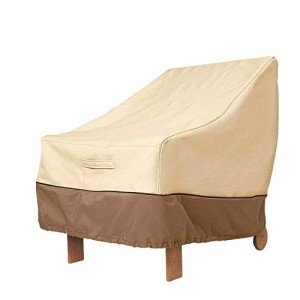 High Back Waterproof Garden Chair Cover - Beige