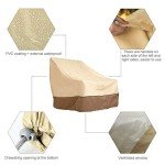 High Back Waterproof Garden Chair Cover - Beige