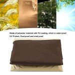 High Back Waterproof Garden Chair Cover - Beige