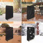 Heavy Duty Waterproof Garden Chair Cover - Black