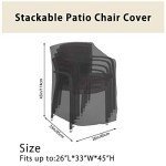 Waterproof Heavy Duty Garden Chair Cover 210D
