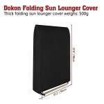 Heavy Duty Waterproof Garden Chair Cover - Black