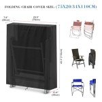 VANSHEIM Waterproof Garden Chair Cover - 75x20/34x110cm