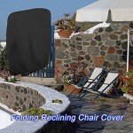 2-Pack Waterproof Garden Chair Covers with Storage Bag