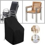 Waterproof Garden Stacking Chair Cover - 210D Oxford