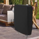 2-Pack Waterproof Folding Chair Covers with Storage