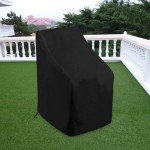 Waterproof Garden Stacking Chair Cover - 210D Oxford