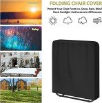 Waterproof Folding Garden Chair Cover - 420D Oxford