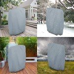 Heavy-Duty Waterproof Folding Chair Cover - Gray