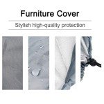 Grey Outdoor Chair Covers for Garden and Balcony