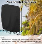 2 Pack Waterproof Garden Chair Covers for All Weather