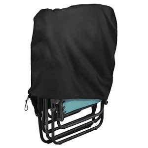 Waterproof Folding Chair Cover - Black, 100x70x15cm